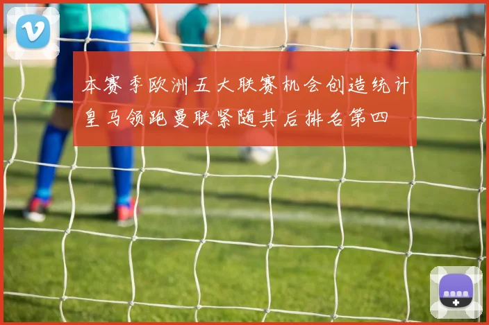 本赛季欧洲五大联赛机会创造统计皇马领跑曼联紧随其后排名第四